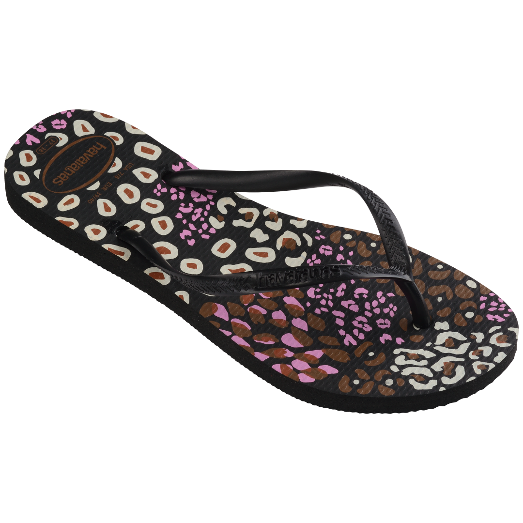 Women's Slim Animal Print Flip Flops