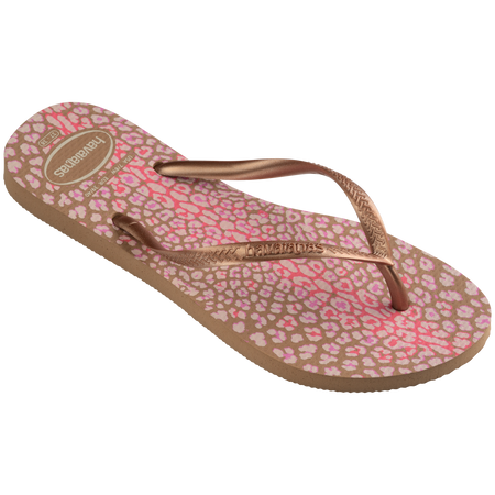 Kids' Slim Animal Print Flip Flops