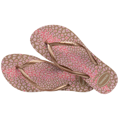 Kids' Slim Animal Print Flip Flops