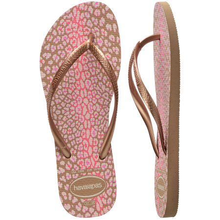 Women's Slim Animal Print Flip Flops