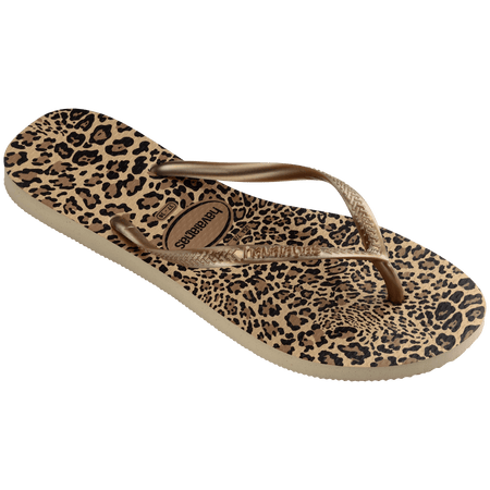 Kids' Slim Animal Print Flip Flops