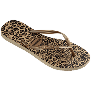 Kids' Slim Animal Print Flip Flops