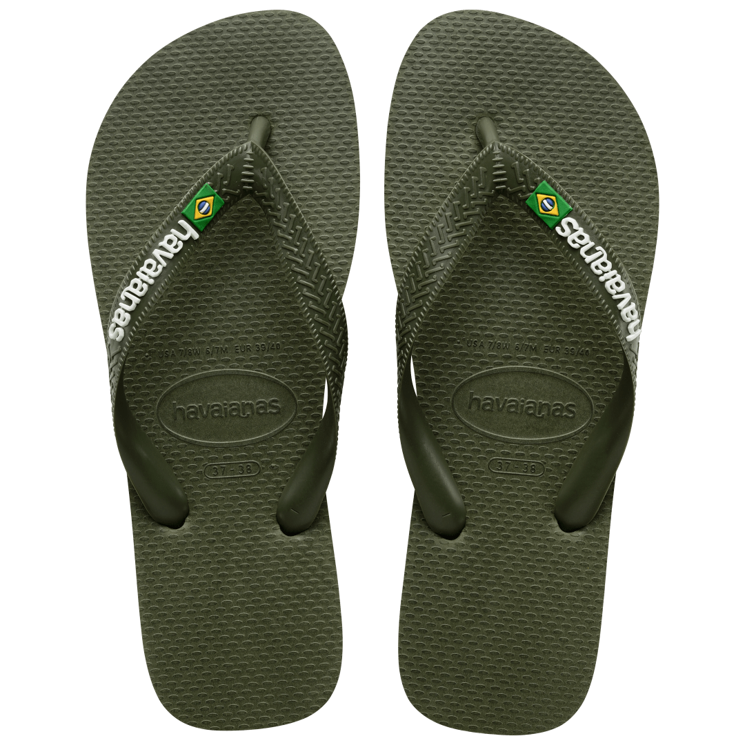 Kids' Brazil Logo Flip Flops