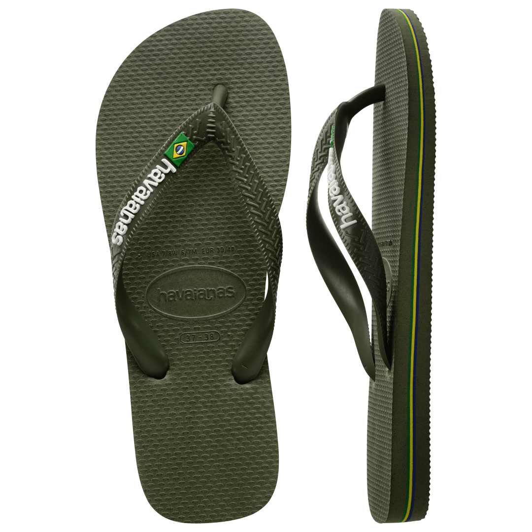 Kids' Brazil Logo Flip Flops