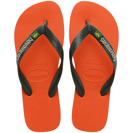 Kids' Brazil Logo Flip Flops