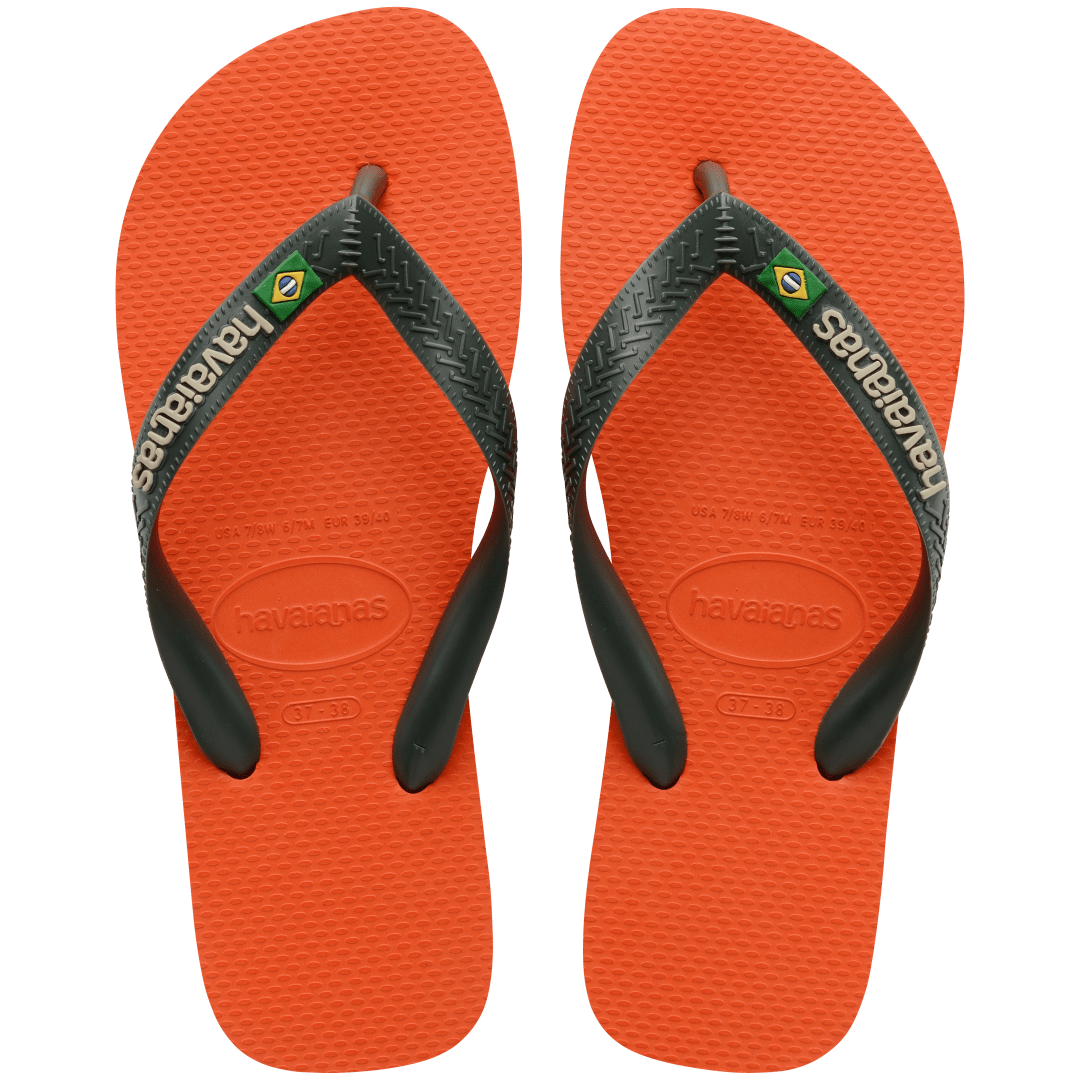 Men's Brazil Logo Flip Flops