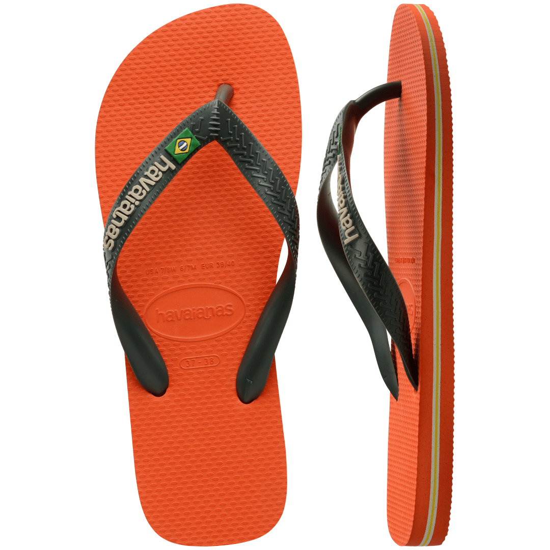 Kids' Brazil Logo Flip Flops