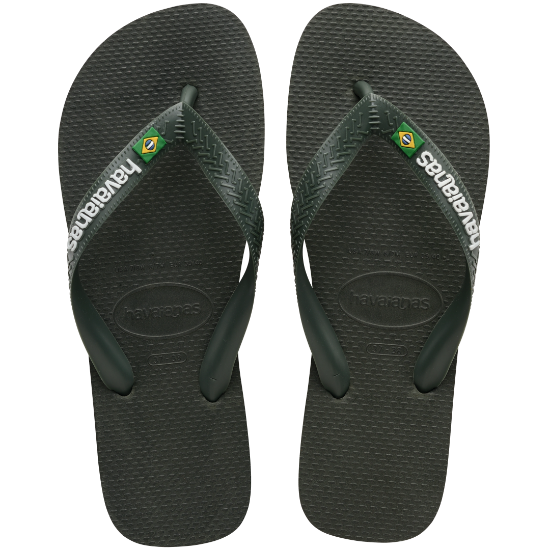 Kids' Brazil Logo Flip Flops