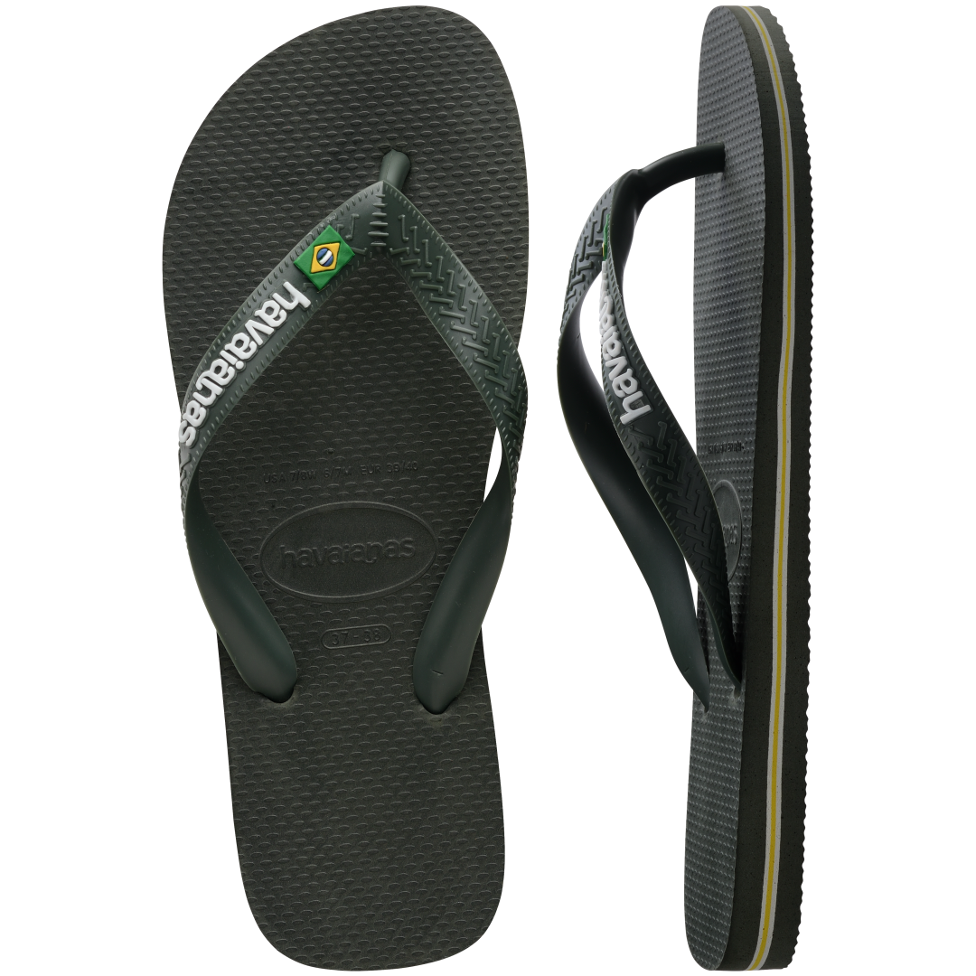 Kids' Brazil Logo Flip Flops