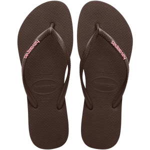 Women's Slim Logo Pop Up Flip Flops