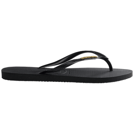 Kids' Slim Logo Metallic Flip Flops