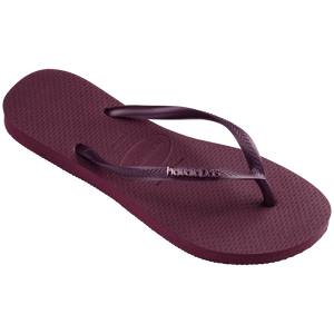 Women's Slim Logo Metallic Flip Flops