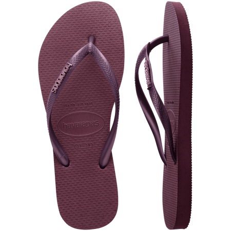 Women's Slim Logo Metallic Flip Flops