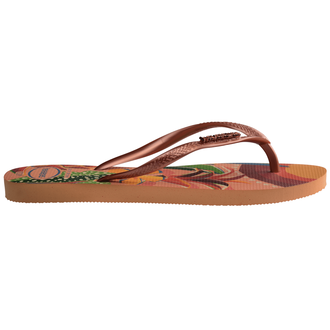 Women's Slim Tropical Flip Flops