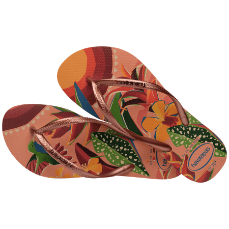 Women's Slim Tropical Flip Flops