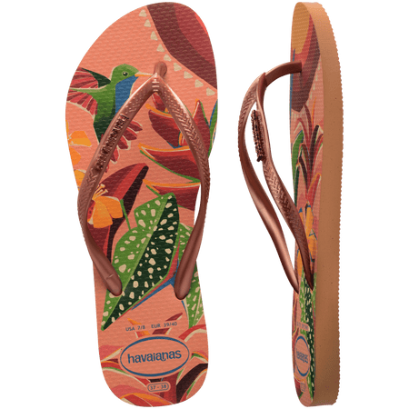 Women's Slim Tropical Flip Flops