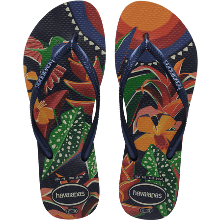 Women's Slim Tropical Flip Flops