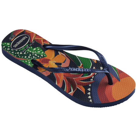 Women's Slim Tropical Flip Flops