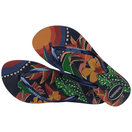 Women's Slim Tropical Flip Flops