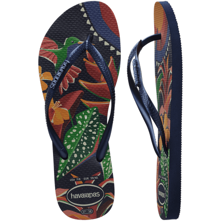 Women's Slim Tropical Flip Flops