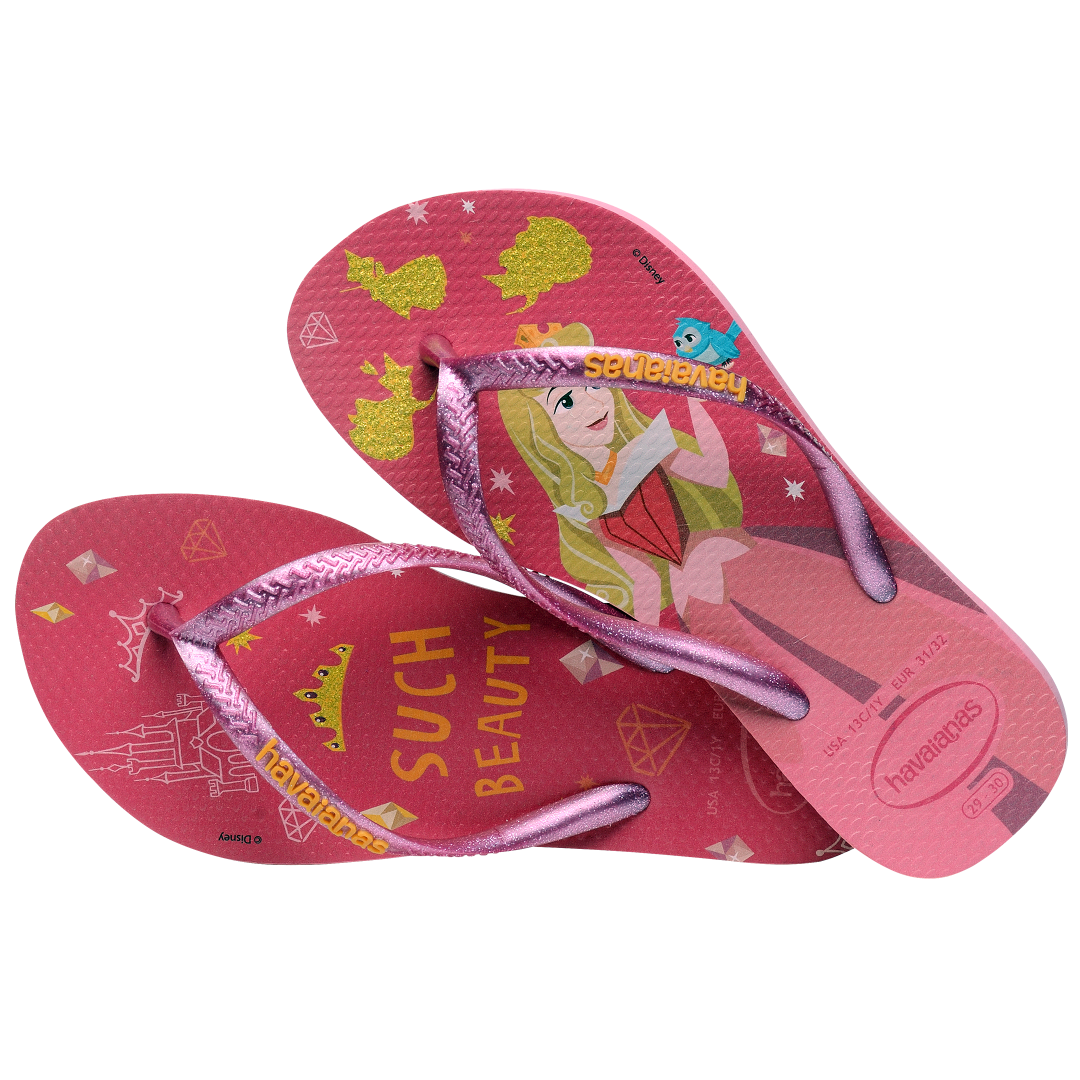 Kids' Disney Princess Slim Flip Flops