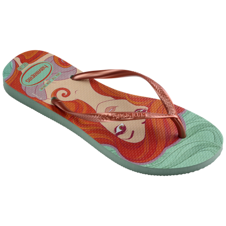 Women's Disney Princess The Little Mermaid Slim Flip Flops