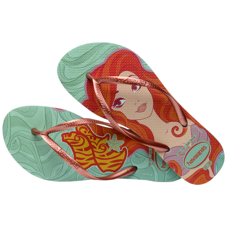 Women's Disney Princess The Little Mermaid Slim Flip Flops