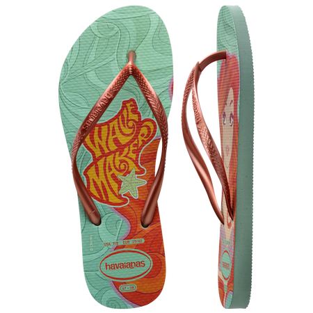 Women's Disney Princess The Little Mermaid Slim Flip Flops