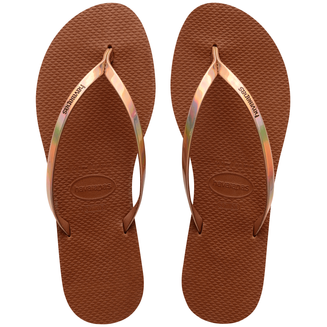 Women's You Metallic Flip Flops