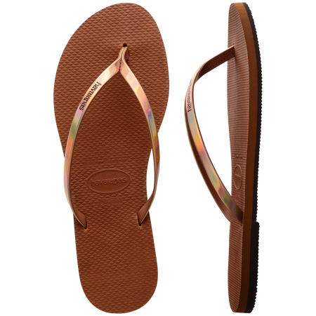 Women's You Metallic Flip Flops