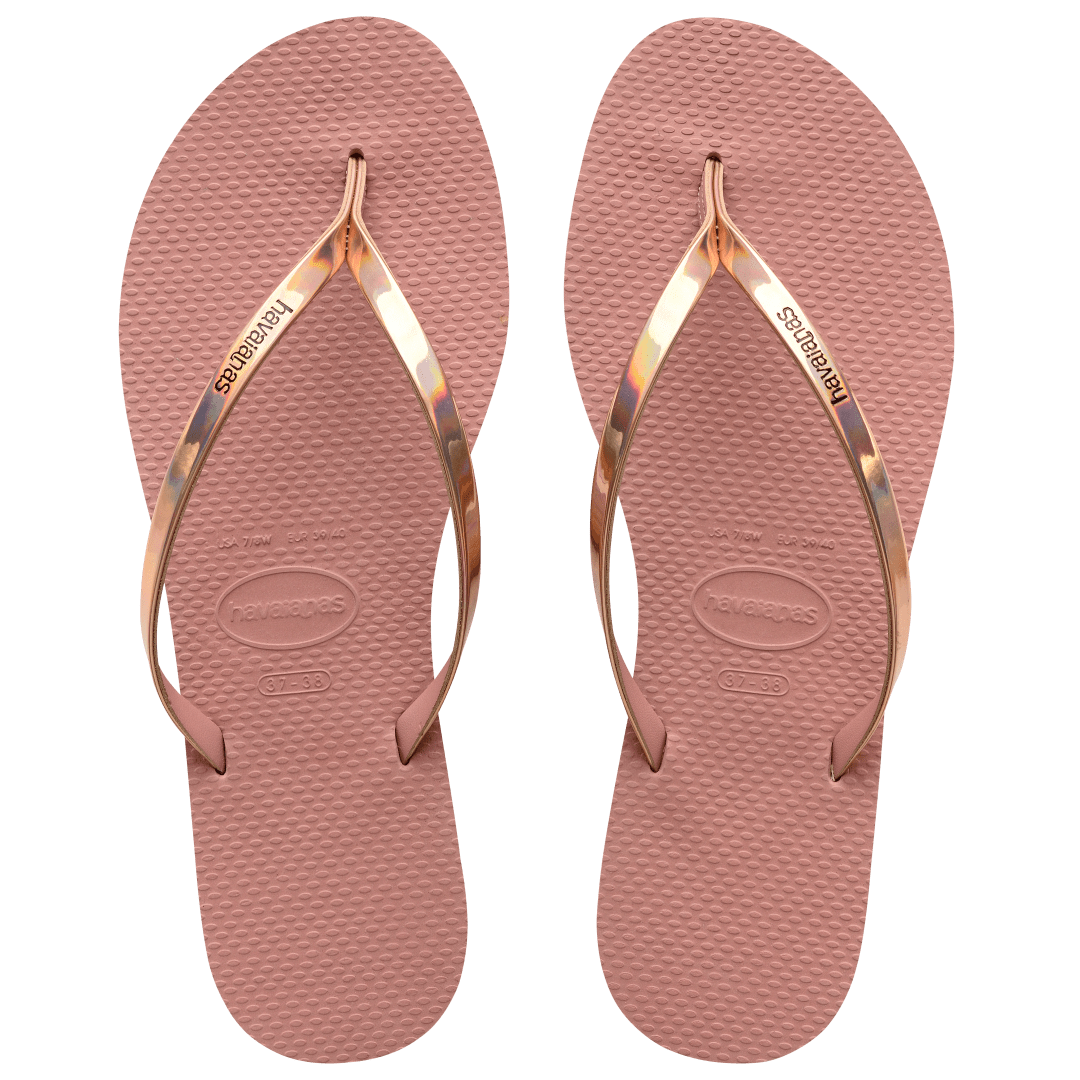 Women's You Metallic Flip Flops