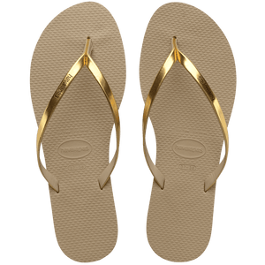 Women's You Metallic Flip Flops