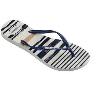 Women's Nautical Slim Nautical Flip Flops