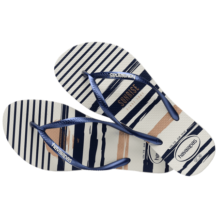 Women's Nautical Slim Nautical Flip Flops