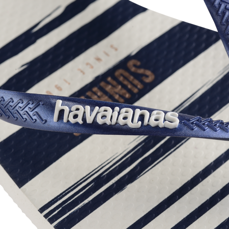 Women's Nautical Slim Nautical Flip Flops