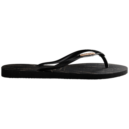 Women's Metallic Print Slim Flip Flop