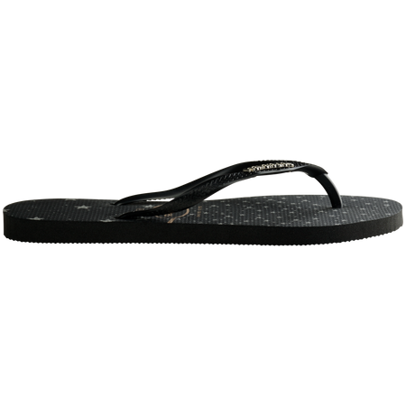 Women's Metallic Print Slim Flip Flop