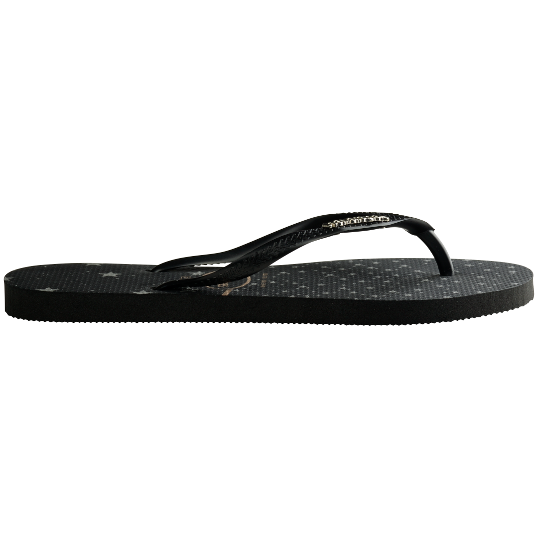 Women's Metallic Print Slim Flip Flop