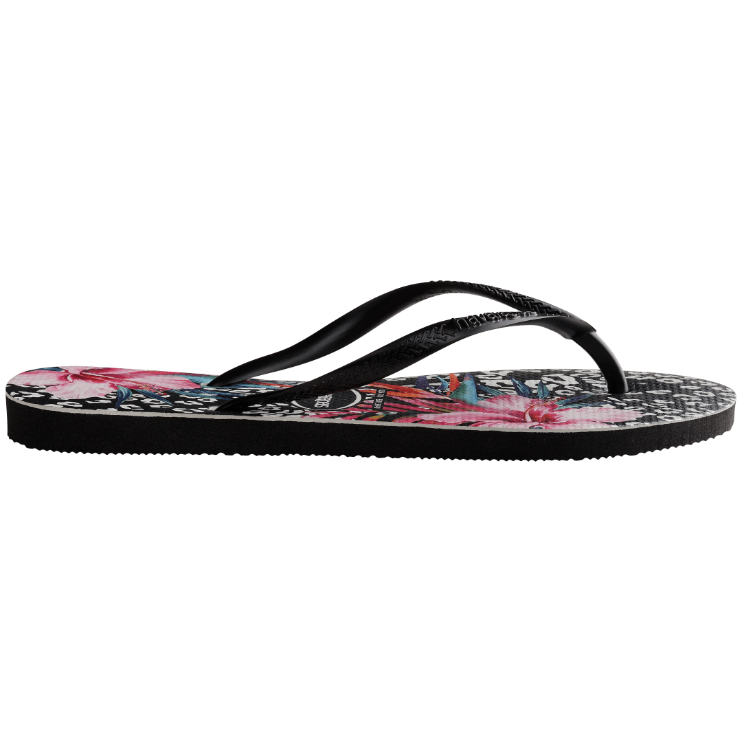 Kids' Slim Animal Print Flip Flops