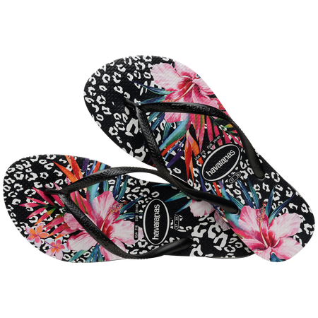 Kids' Slim Animal Print Flip Flops