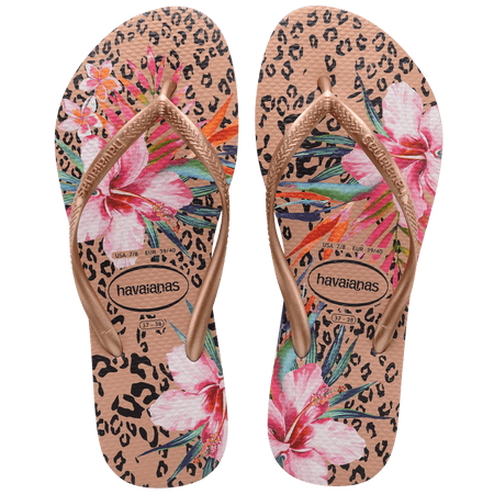 Kids' Slim Animal Print Flip Flops