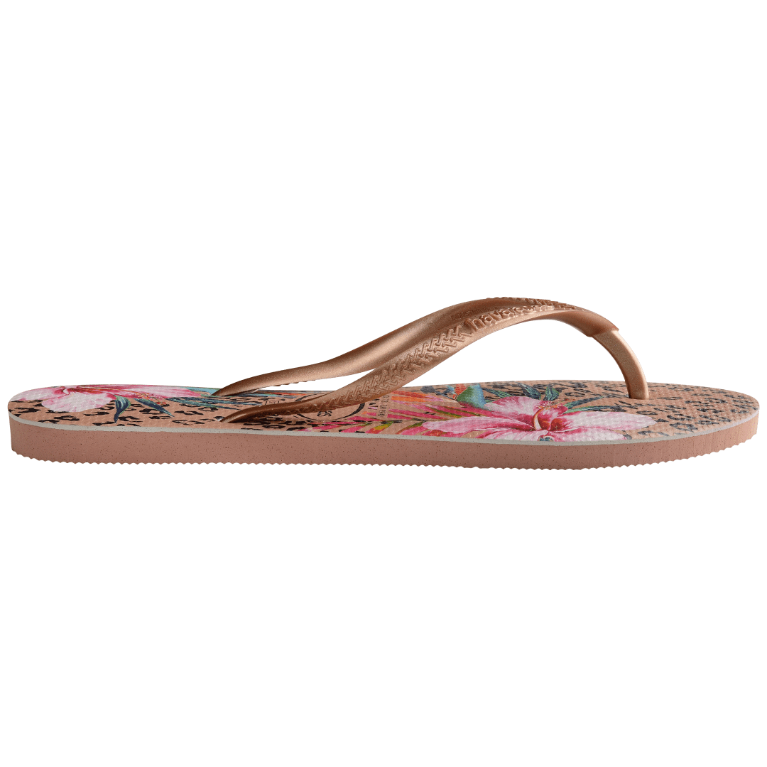 Kids' Slim Animal Print Flip Flops