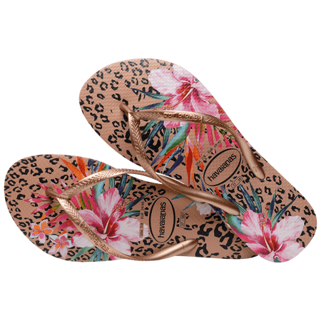 Kids' Slim Animal Print Flip Flops