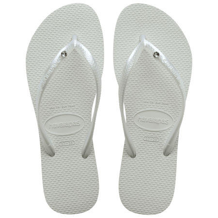 Women's Slim Crystal Flip Flops