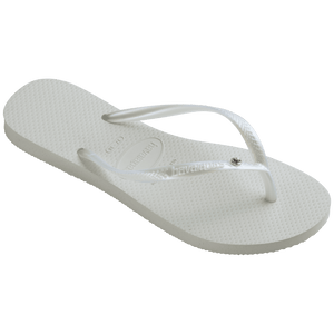 Women's Slim Crystal Flip Flops