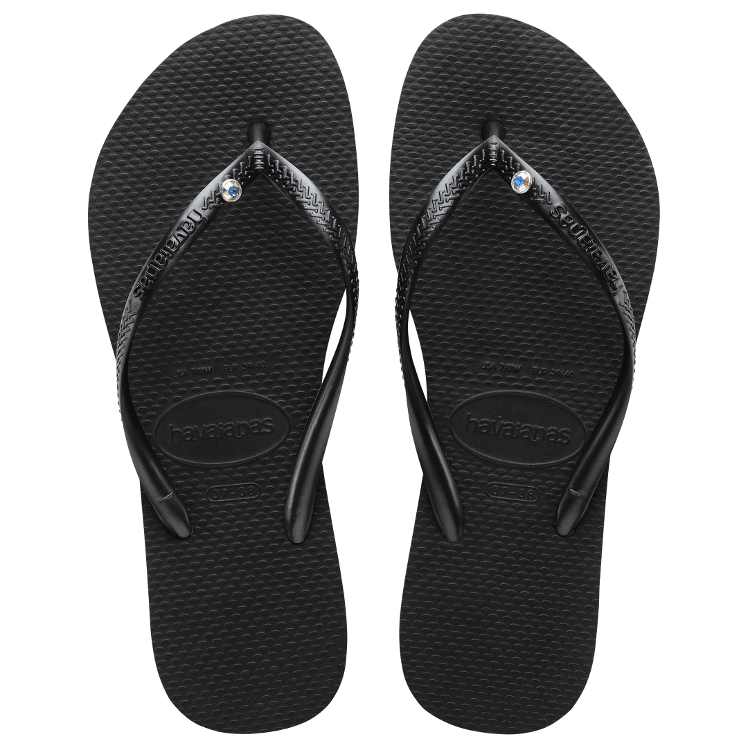 Kids' Slim Crystal Flip Flops