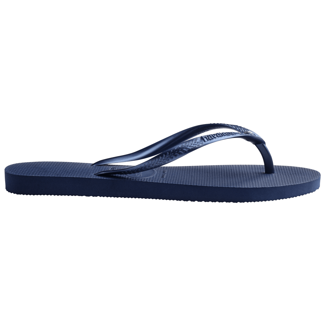 Women's Slim Crystal Flip Flops