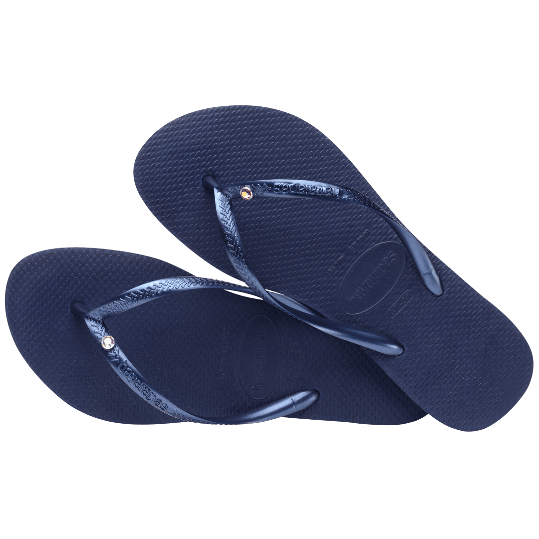 Kids' Slim Crystal Flip Flops