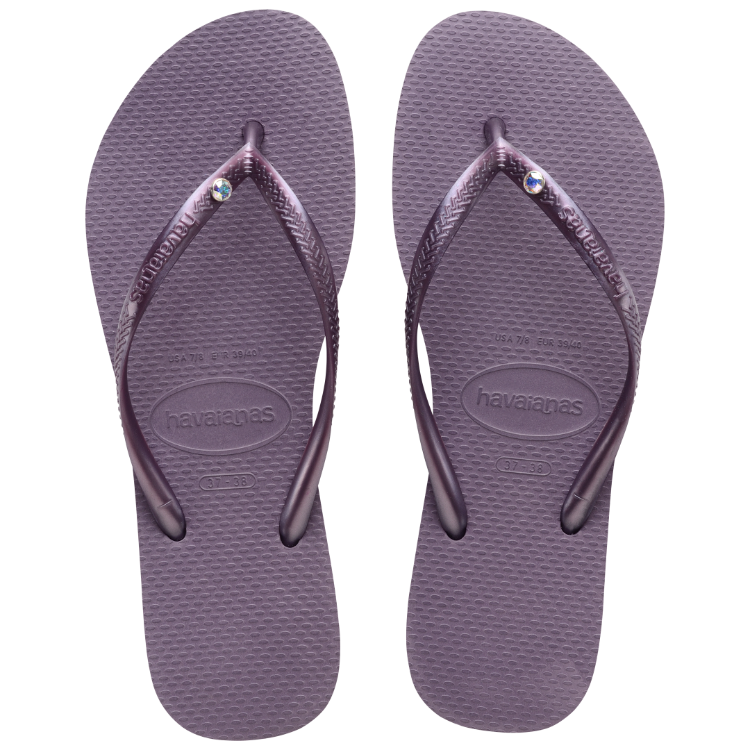 Kids' Slim Crystal Flip Flops