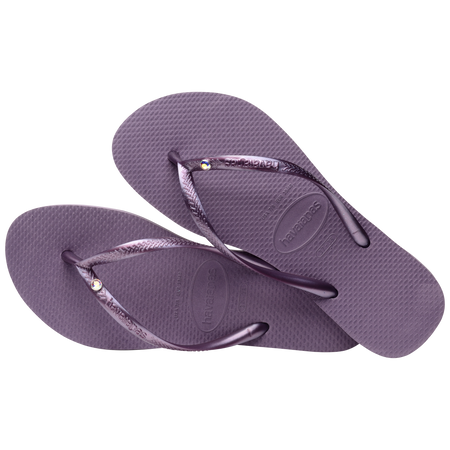 Kids' Slim Crystal Flip Flops